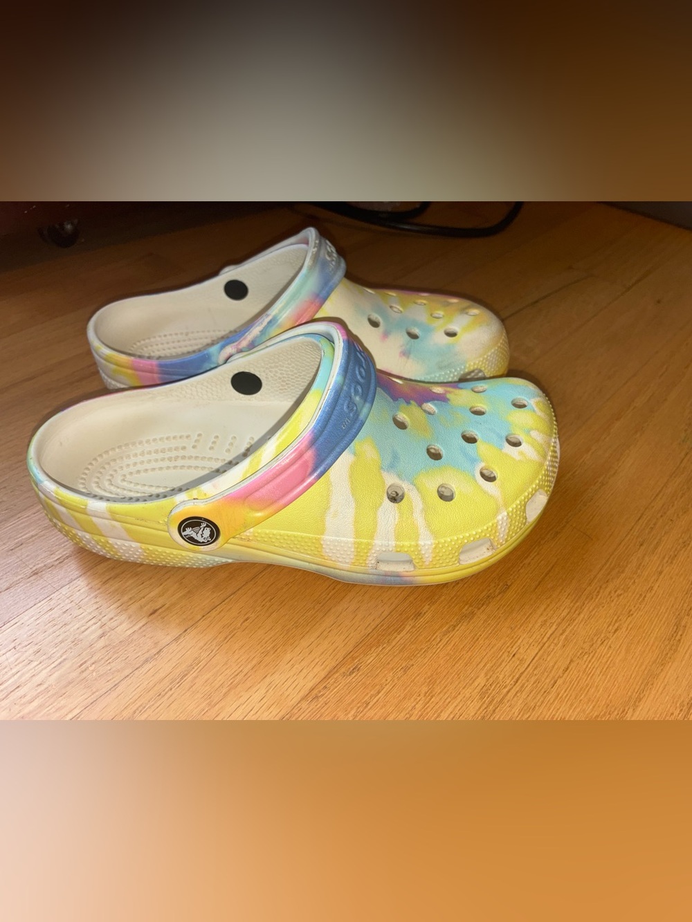 CROCS Classic Clog - Yellow Multi Tie-Dye
